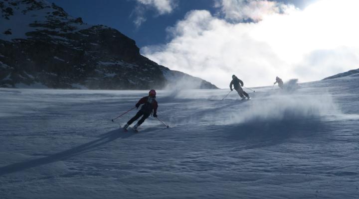 Neige un peu dure mais bonne