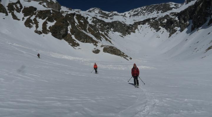 Descente vers le refuge de Plaisance