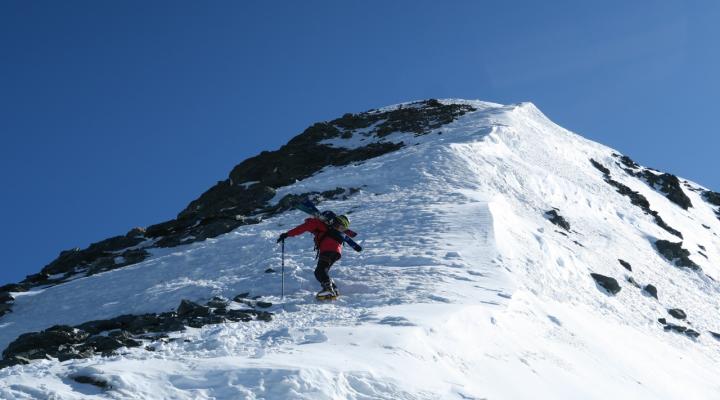 La montée au Mont Pourri