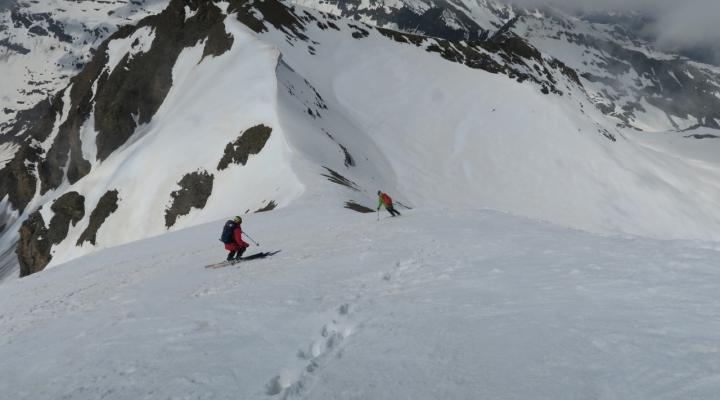 Début de la descente