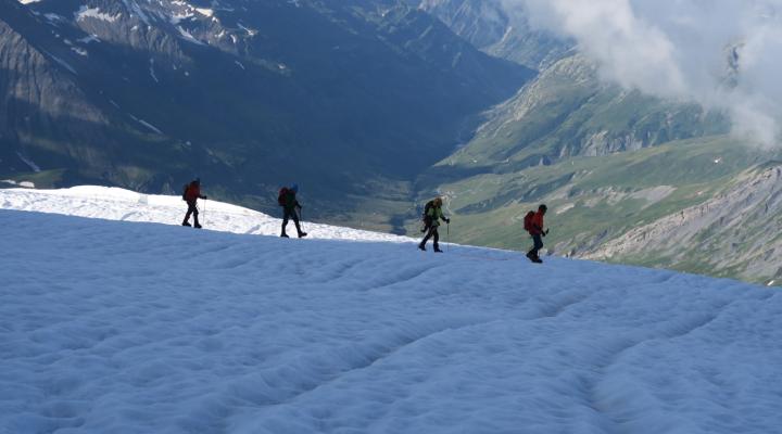 Sur le Glacier des Glaciers