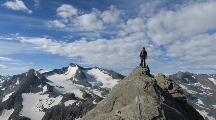 Sur l'arête sud de la Galise