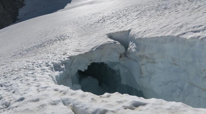 Sur la vallée Blanche