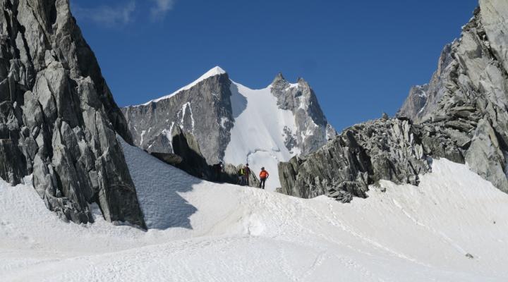 Sur la vallée Blanche
