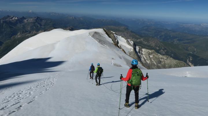 En descendant du Dôme