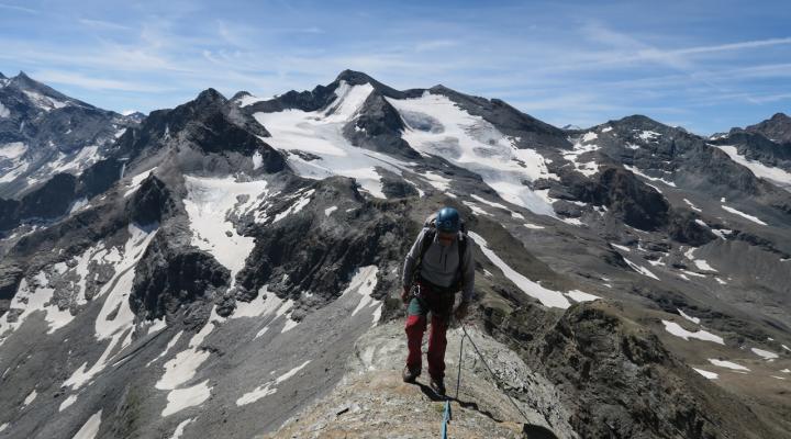 Sur l'arête sud de la Galise