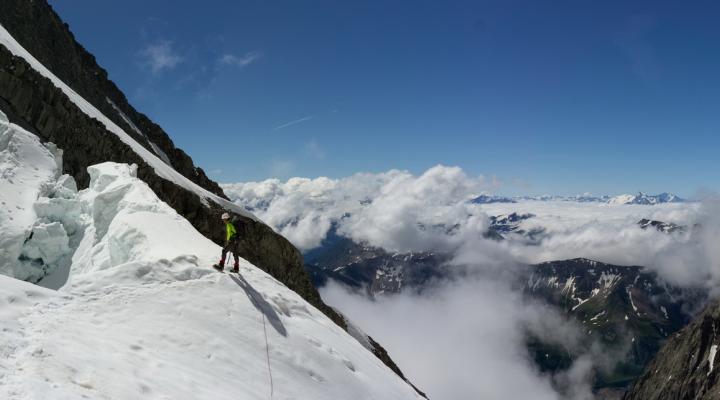 Quelques belles crevasses à passer...