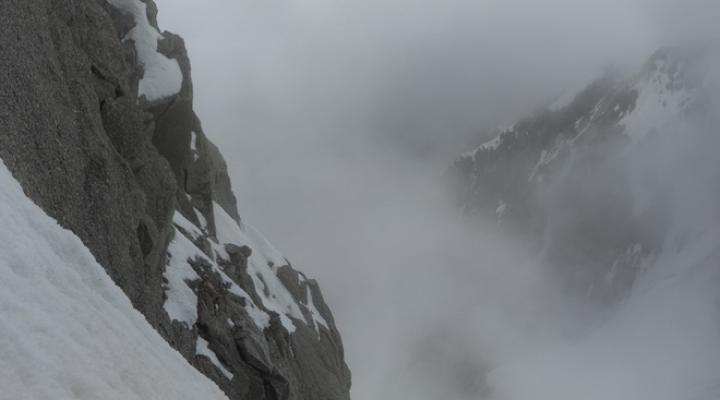 les pentes raides qui donnent accès au col Eccles