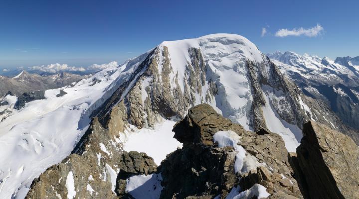 l'Alphübel depuis l'arête du Täschorn.
