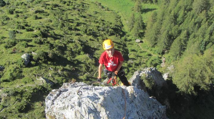 La via ferrata des Bettières à Peisey Vallandry