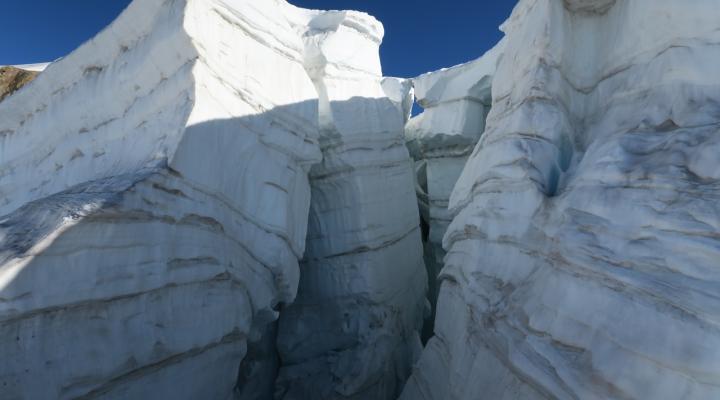 Sur le glacier des Glaciers