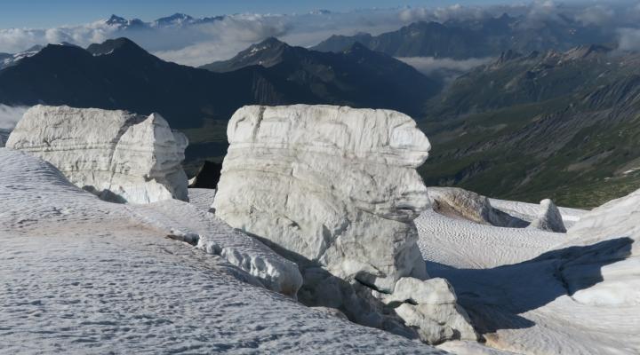 Sur le glacier des Glaciers