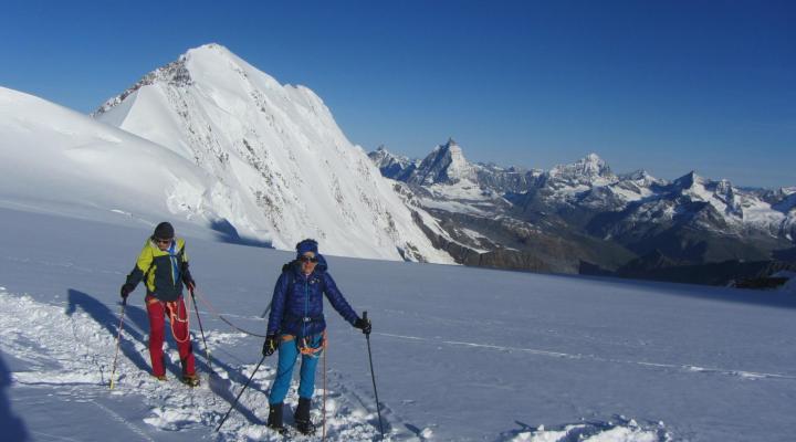 Alpinisme dans le massif du mont Rose