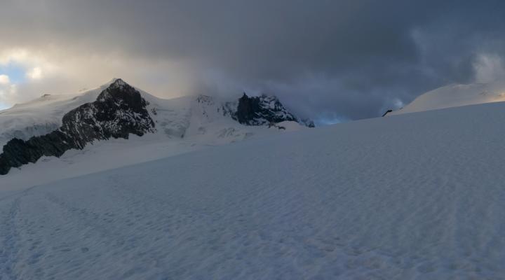 en montant au Bishorn dans un temps très moyen...