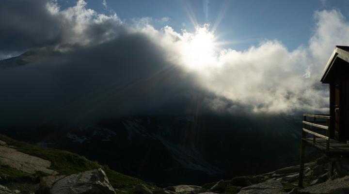 couché de soleil au Mountet