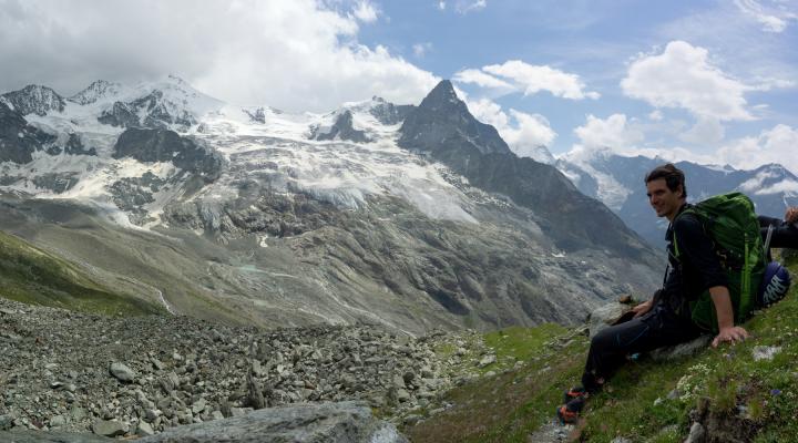petite pause avec le Besso en arrière plan...