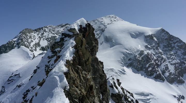 Pendant la traversée de l'aiguille du saint esprit.