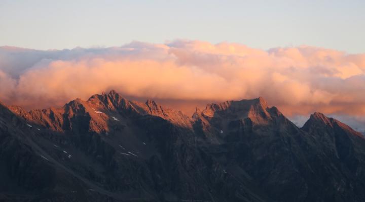 Grand Paradis le matin la vue
