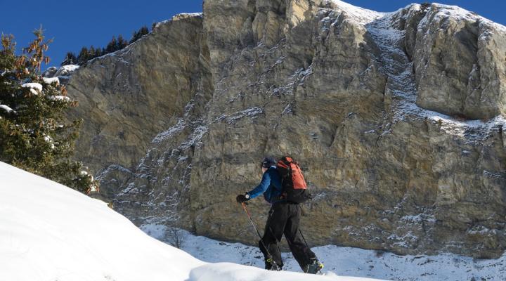 En montant vers la tête du Cretet