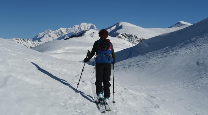 En montant vers la tête du Cretet