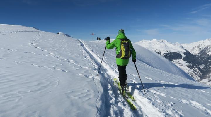 En arrivant au sommet du Mt St jacques