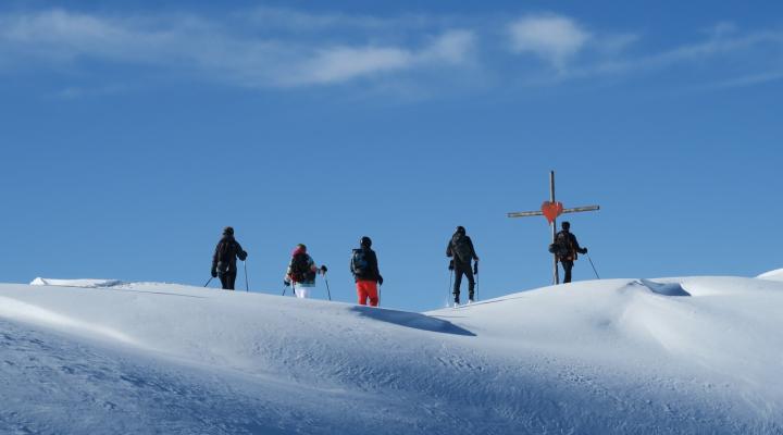 En arrivant au sommet