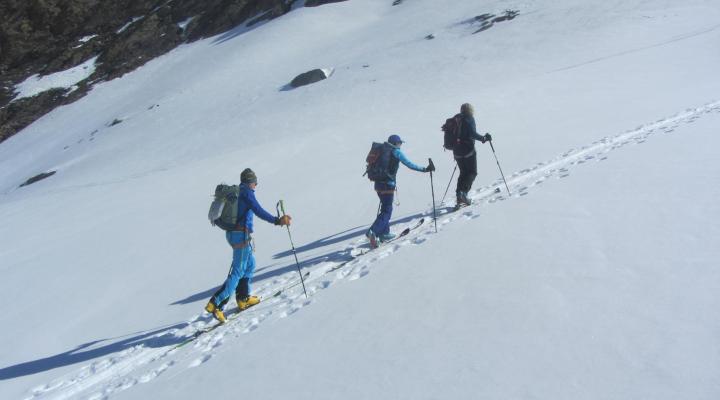 Ski de randonnée en Vanoise au départ de Val d’Isère, la Pointe du Gros Caval
