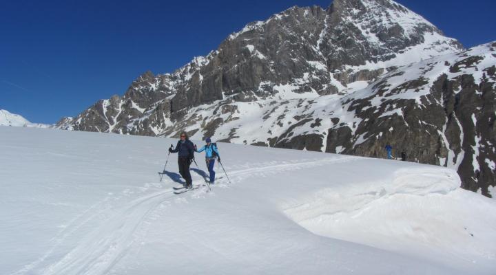 Ski de randonnée en Vanoise au départ de Val d’Isère, la Pointe du Gros Caval