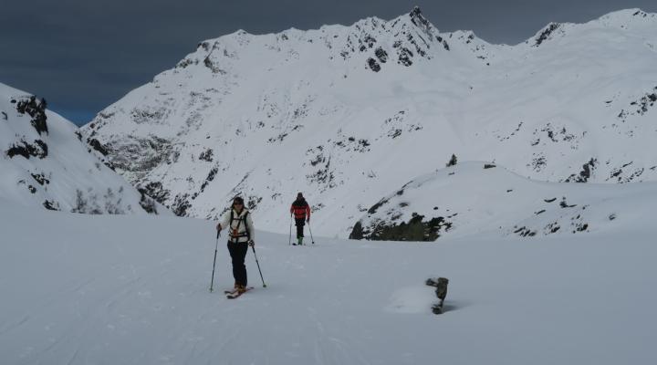 En montant vers le plateau de la Sassière