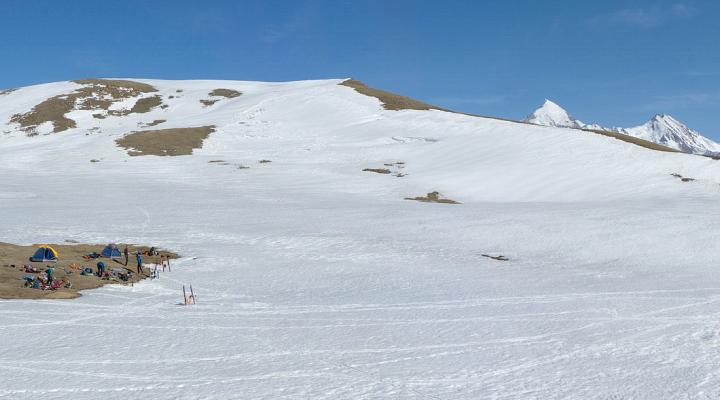 Emplacement de bivouac bien confortable.