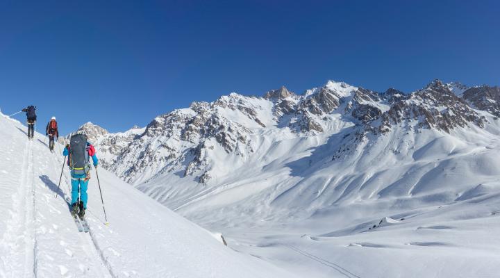 2000m au dessus du camp, le plus haut du secteur à 5200m.