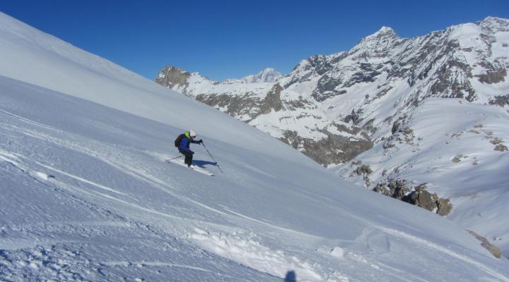 Ski de randonnée en Vanoise au départ du col du Palet Tignes