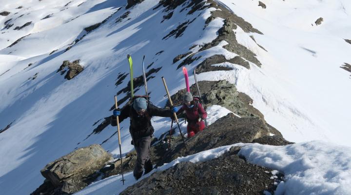 En montant vers la pointe de l'Ouille noire