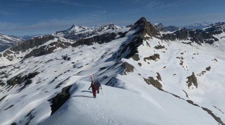En montant vers la pointe de l'Ouille noire