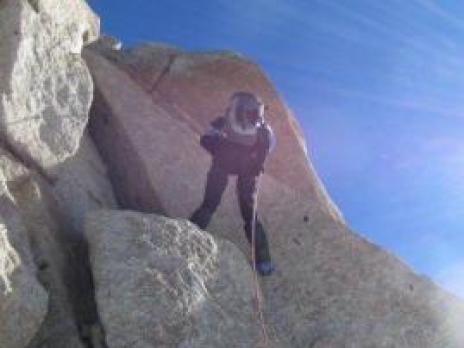 Descente en rappel du sommet de l'Aiguille du Plan - Alpinisme