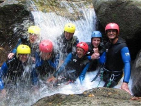 Canyon de Pussy avec les guides des Arcs