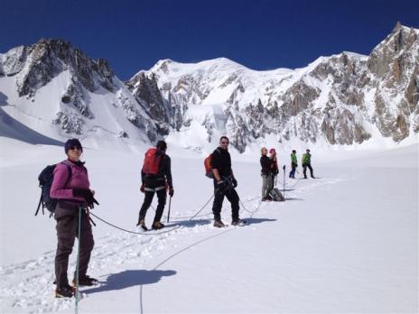randonnée sur la vallée blanche