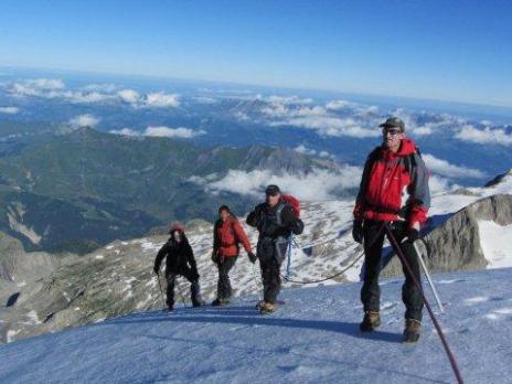 Dôme des Glaciers depuis le refuge Robert Blanc