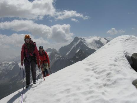 En arrivant vers le sommet