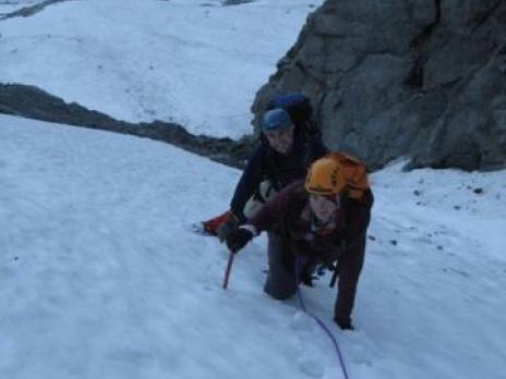 En montant le glacier de la Vuzelle