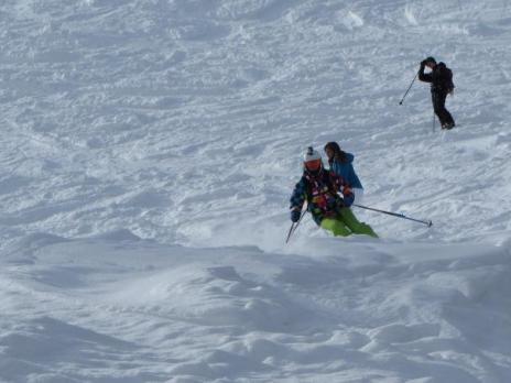Neige poudreuse - hors piste secteur Villaroger - Les arcs