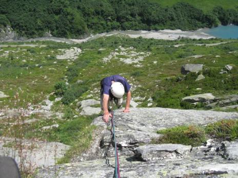 escalade à la grande falaise de seloge