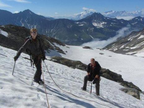 Randonnée glaciaire le haut du glacier des Lanchettes