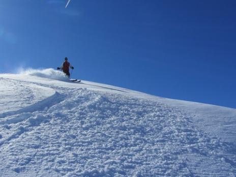Ski hors piste à Villaroger avec les guides des Arcs