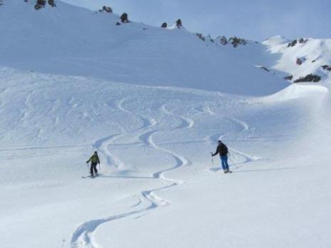 Ski de randonnée neige poudreuse - massif du Beaufortain