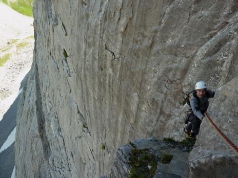 La sortie du dièdre.