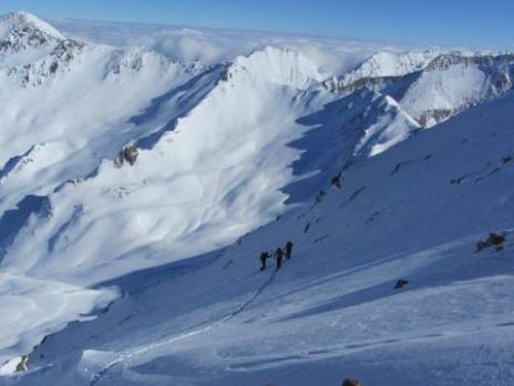 Ski de randonnée au départ du refuge Agnel - massif du Queyras