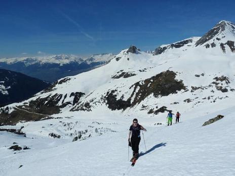 Montée à la crête des lanchettes.