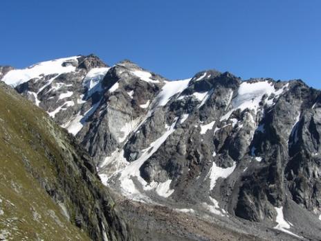 la Becca du Lac vue depuis la Pointe des Piagnes