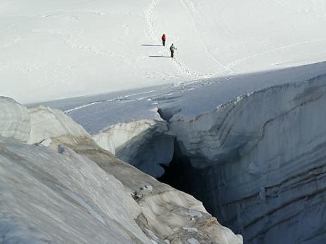 les crevasses de la combe maudite